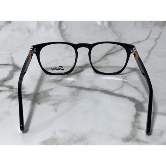 SAKAI A1714 C194 50-20-148 Black/Red/Brown/White Plastic Unisex Glasses Frames - Picture 4 of 8